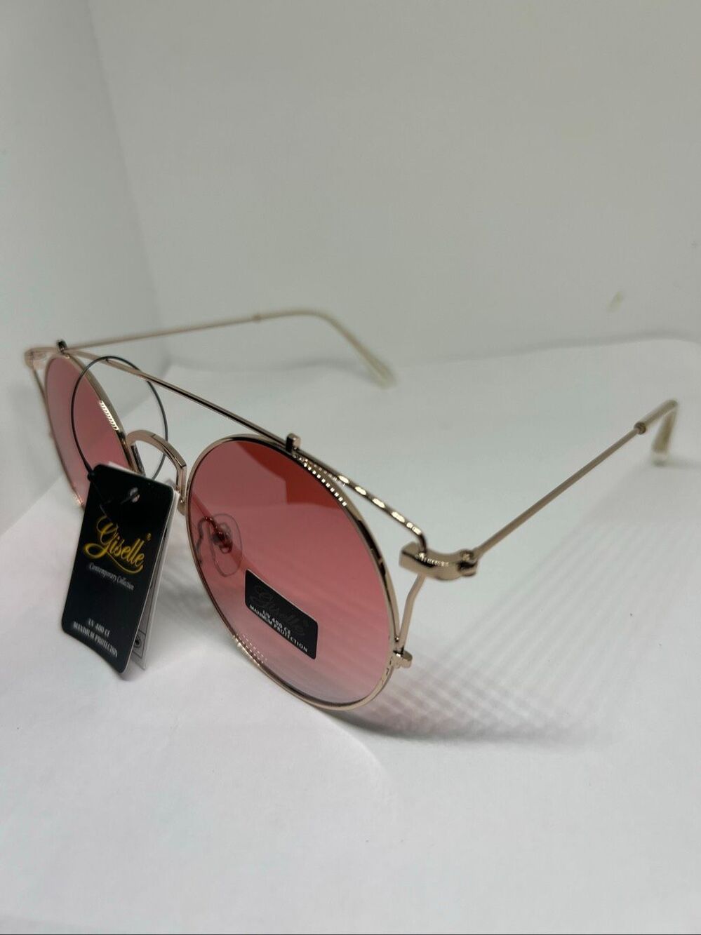 Giselle Round Double Bridge Sunglasses UV400